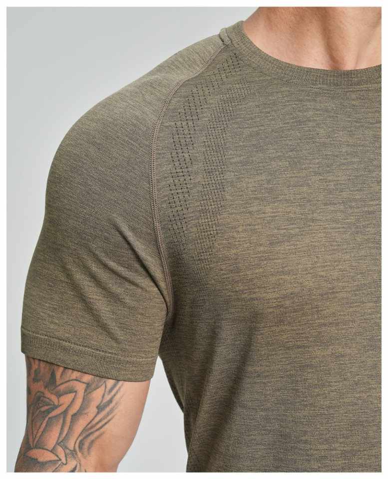 Mens Gym Sportswear 53%nylon 47%polyester Tshirt DD-EDX1196 print logo 25