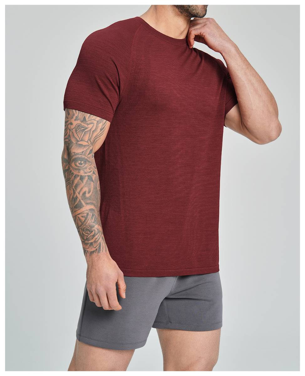 Mens Gym Sportswear 53%nylon 47%polyester Tshirt DD-EDX1196 print logo 30