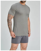 Mens Gym Sportswear 53%nylon 47%polyester Tshirt DD-EDX1196 print logo 38
