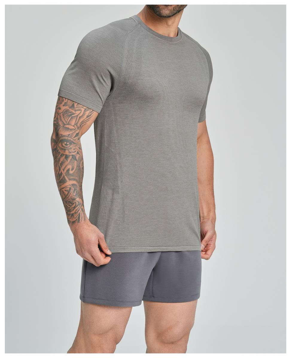 Mens Gym Sportswear 53%nylon 47%polyester Tshirt DD-EDX1196 print logo 38