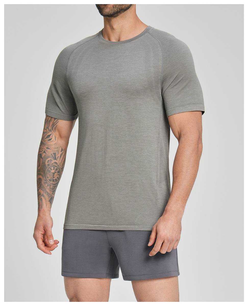 Mens Gym Sportswear 53%nylon 47%polyester Tshirt DD-EDX1196 print logo 39