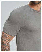 Mens Gym Sportswear 53%nylon 47%polyester Tshirt DD-EDX1196 print logo 41