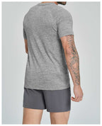 Mens Gym Sportswear 53%nylon 47%polyester Tshirt DD-EDX1196 print logo 44
