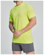Mens Gym Sportswear 53%nylon 47%polyester Tshirt DD-EDX1196 print logo 47