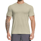 Mens Gym Fitness 64.5%Lyocell 27.7%Cotton Wool 7.8%spandex Tshirt DD-EDX3539 print logo 10