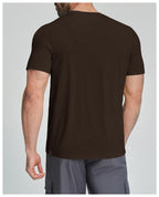 Mens Gym Fitness 64.5%Lyocell 27.7%Cotton Wool 7.8%spandex Tshirt DD-EDX3539 print logo 24