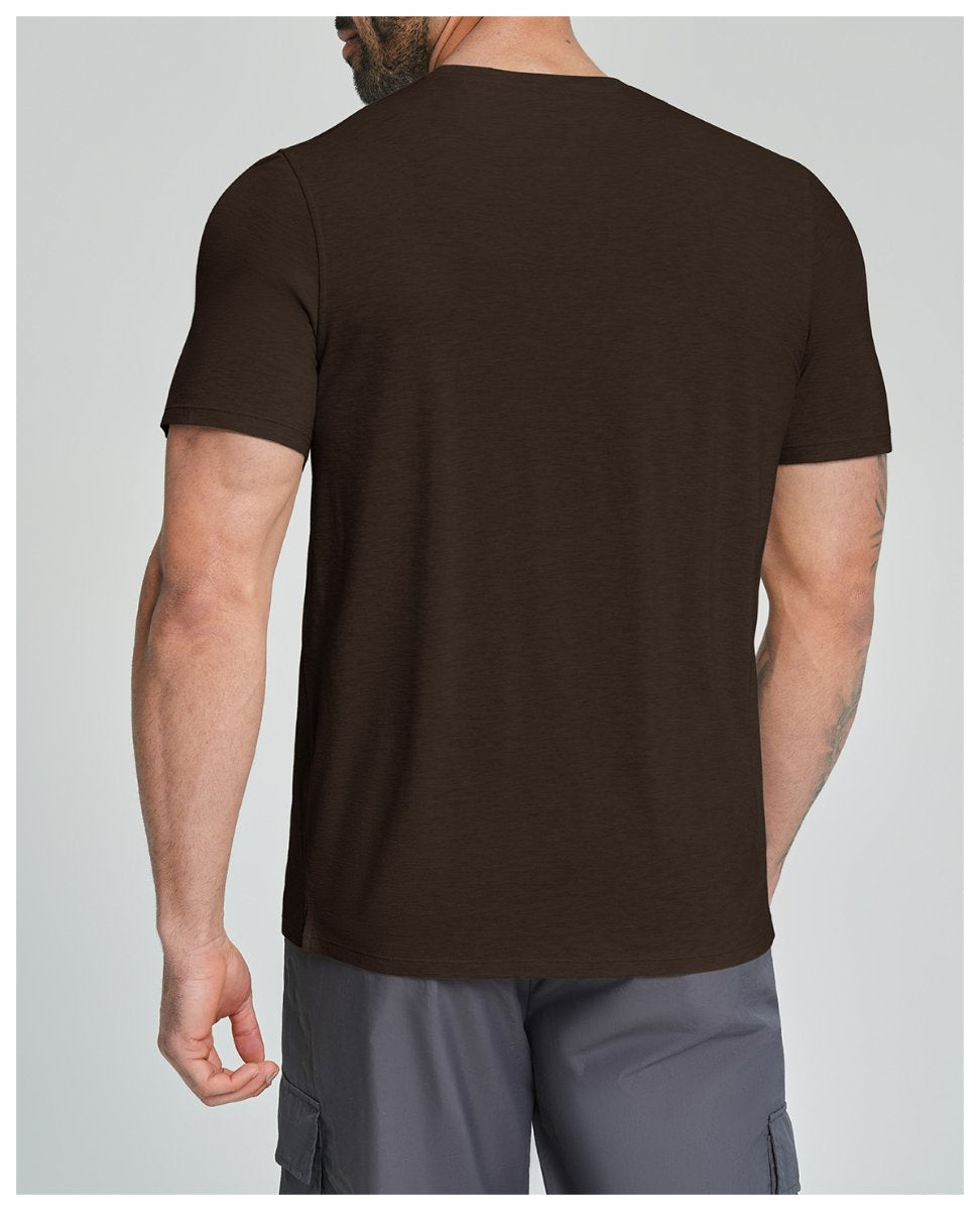 Mens Gym Fitness 64.5%Lyocell 27.7%Cotton Wool 7.8%spandex Tshirt DD-EDX3539 print logo 24