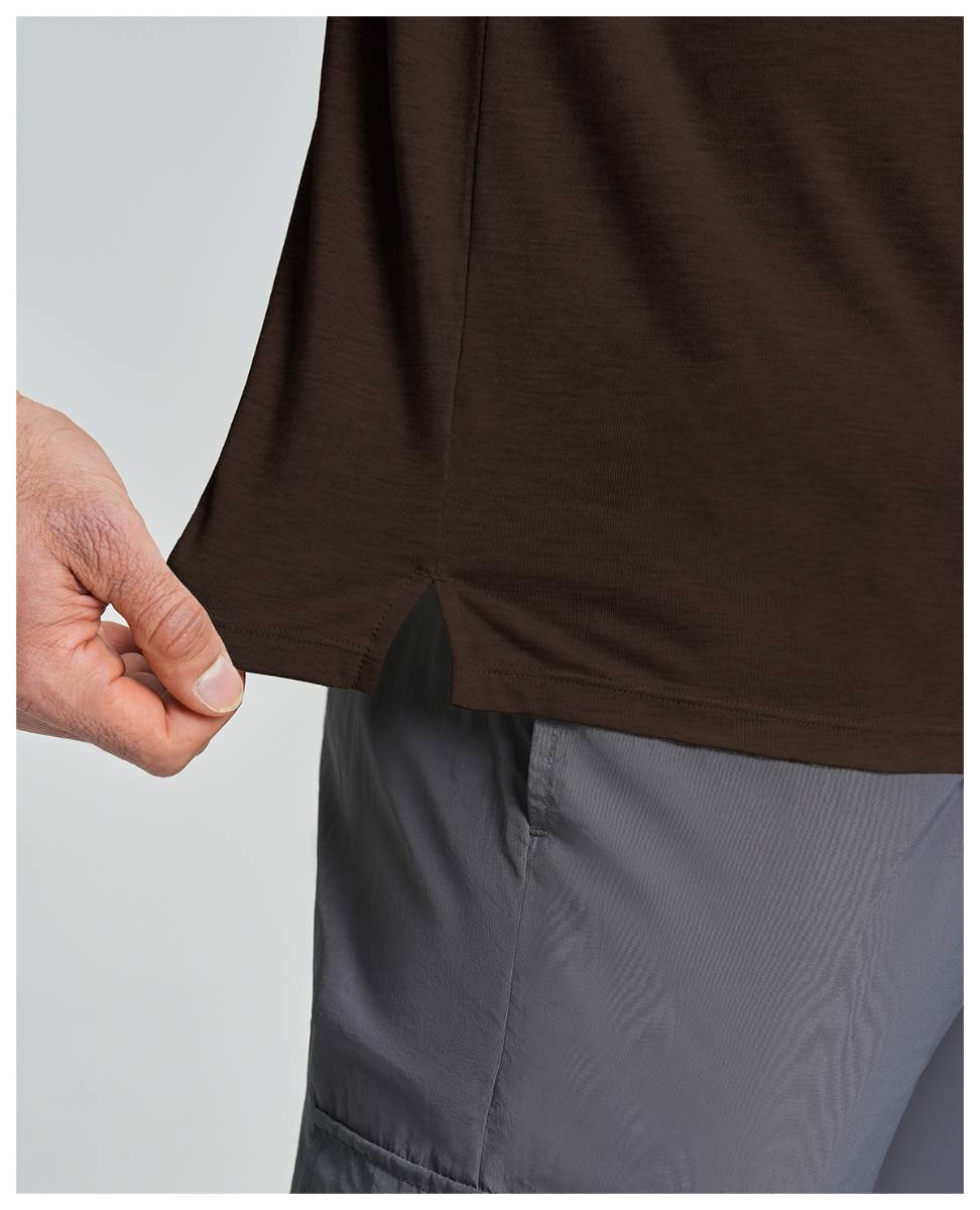 Mens Gym Fitness 64.5%Lyocell 27.7%Cotton Wool 7.8%spandex Tshirt DD-EDX3539 print logo 25
