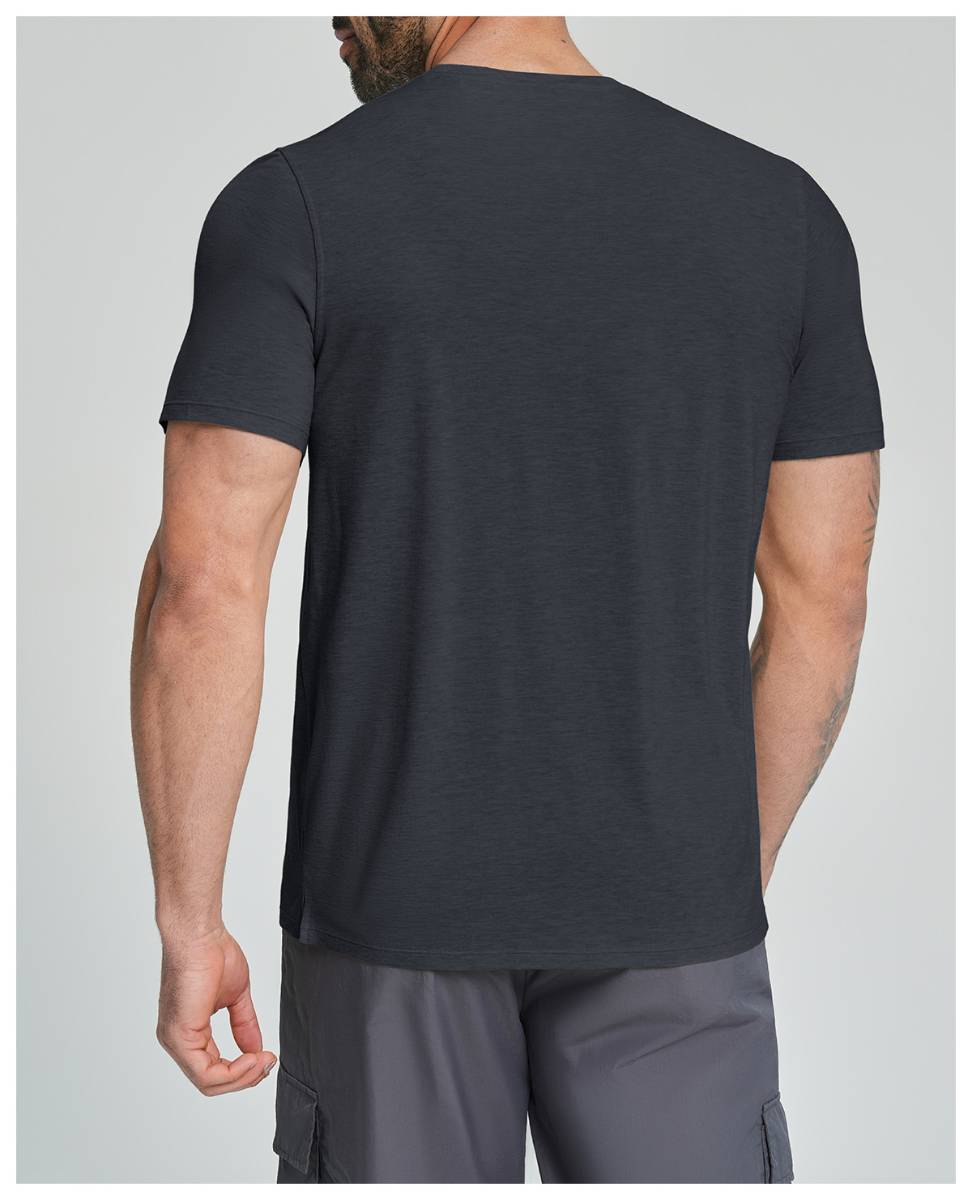 Mens Gym Fitness 64.5%Lyocell 27.7%Cotton Wool 7.8%spandex Tshirt DD-EDX3539 print logo 29