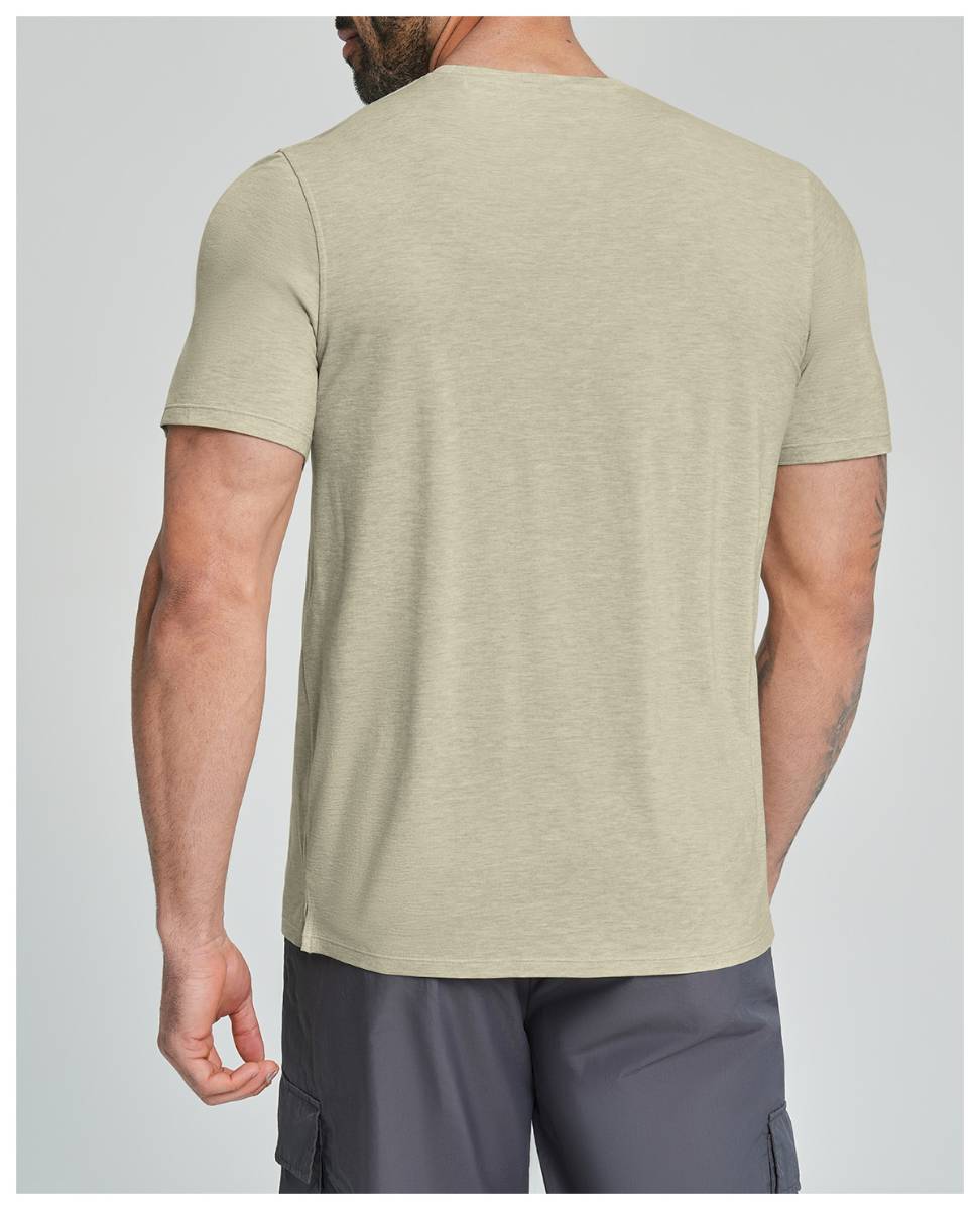 Mens Gym Fitness 64.5%Lyocell 27.7%Cotton Wool 7.8%spandex Tshirt DD-EDX3539 print logo 34