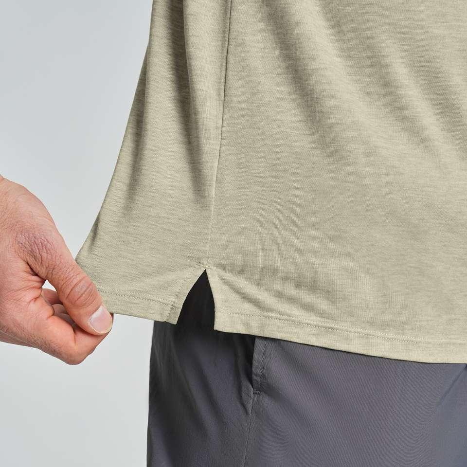 Mens Gym Fitness 64.5%Lyocell 27.7%Cotton Wool 7.8%spandex Tshirt DD-EDX3539 print logo 9