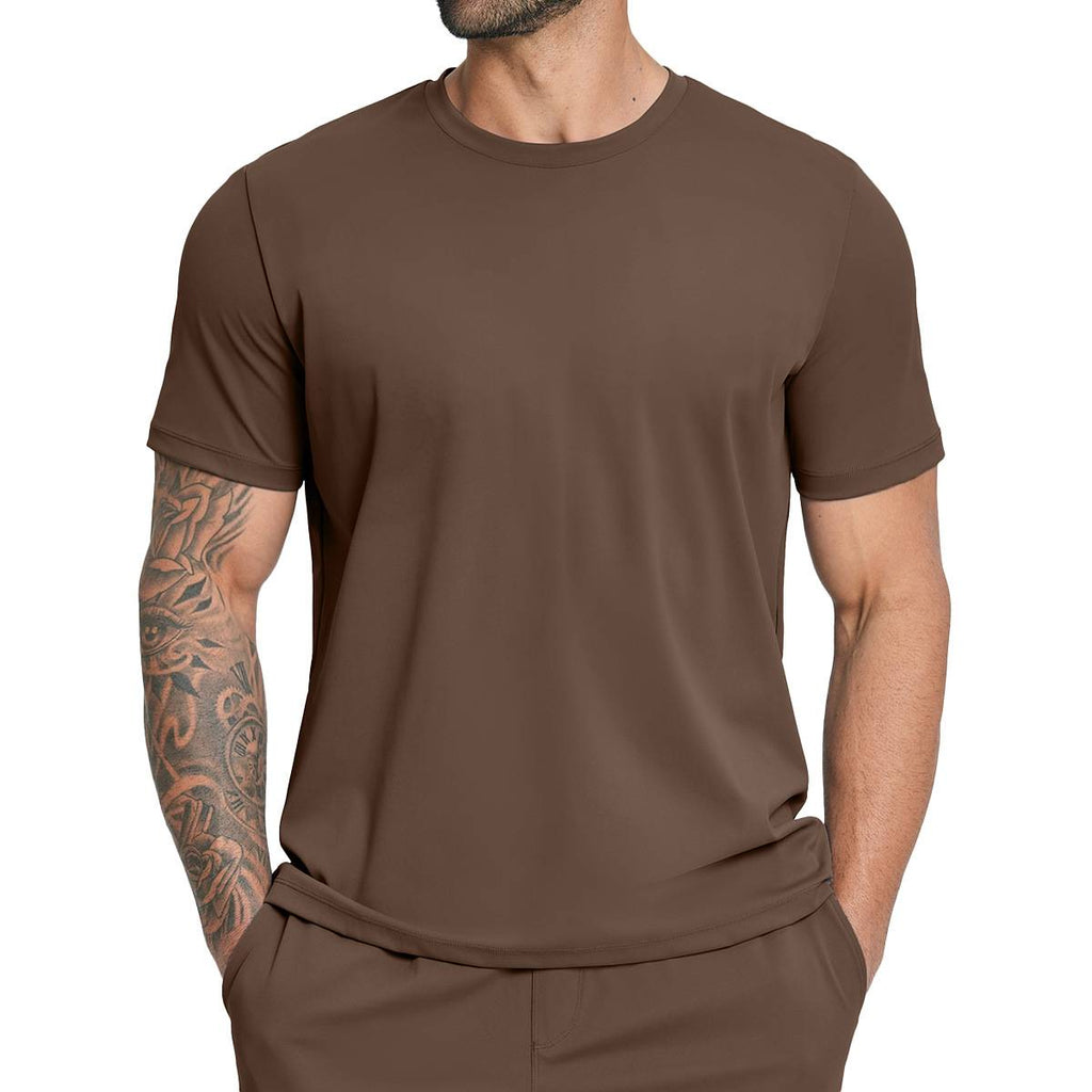 Mens Causal Sportswear 78%nylon 22%spandex Tshirt DD-EDX5086 print logo 10
