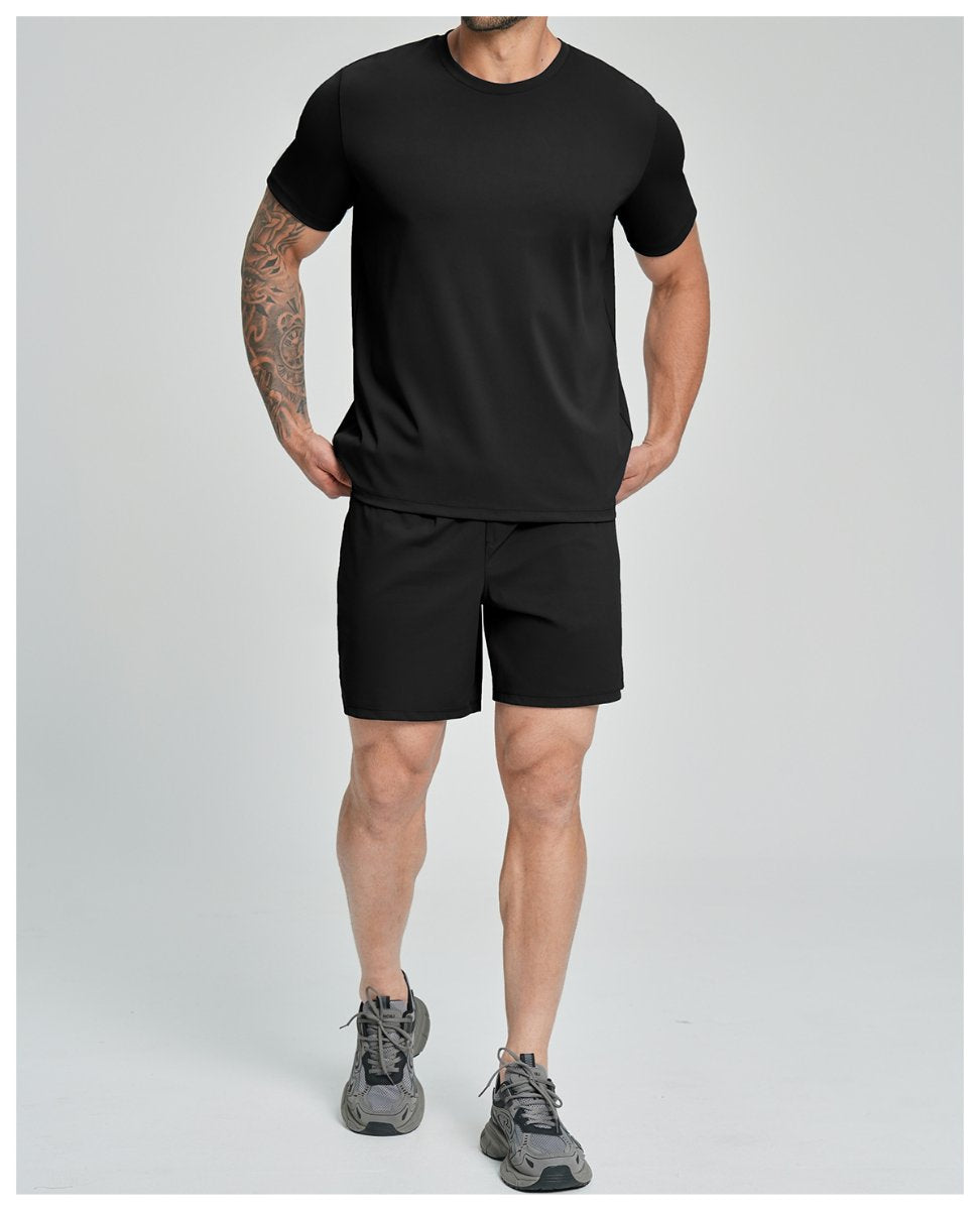 Mens Causal Sportswear 78%nylon 22%spandex Tshirt DD-EDX5086 print logo 16