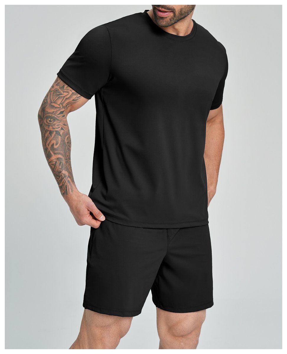 Mens Causal Sportswear 78%nylon 22%spandex Tshirt DD-EDX5086 print logo 18
