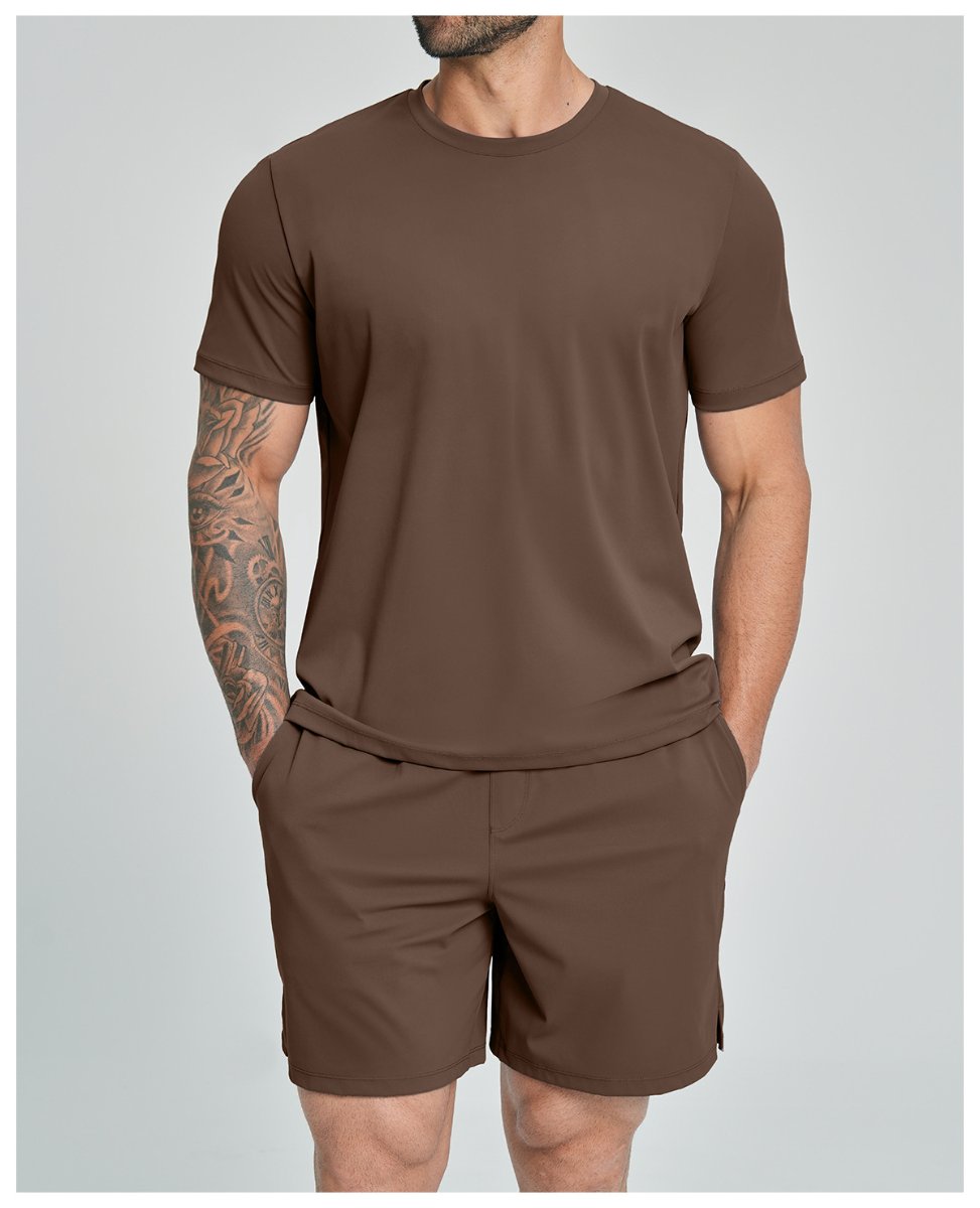 Mens Causal Sportswear 78%nylon 22%spandex Tshirt DD-EDX5086 print logo 22
