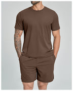 Mens Causal Sportswear 78%nylon 22%spandex Tshirt DD-EDX5086 print logo 22