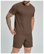 Mens Causal Sportswear 78%nylon 22%spandex Tshirt DD-EDX5086 print logo 23