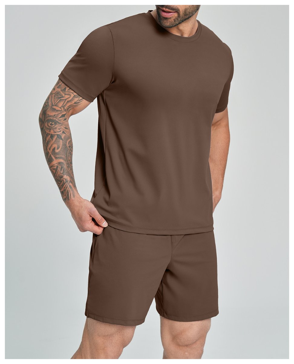 Mens Causal Sportswear 78%nylon 22%spandex Tshirt DD-EDX5086 print logo 23
