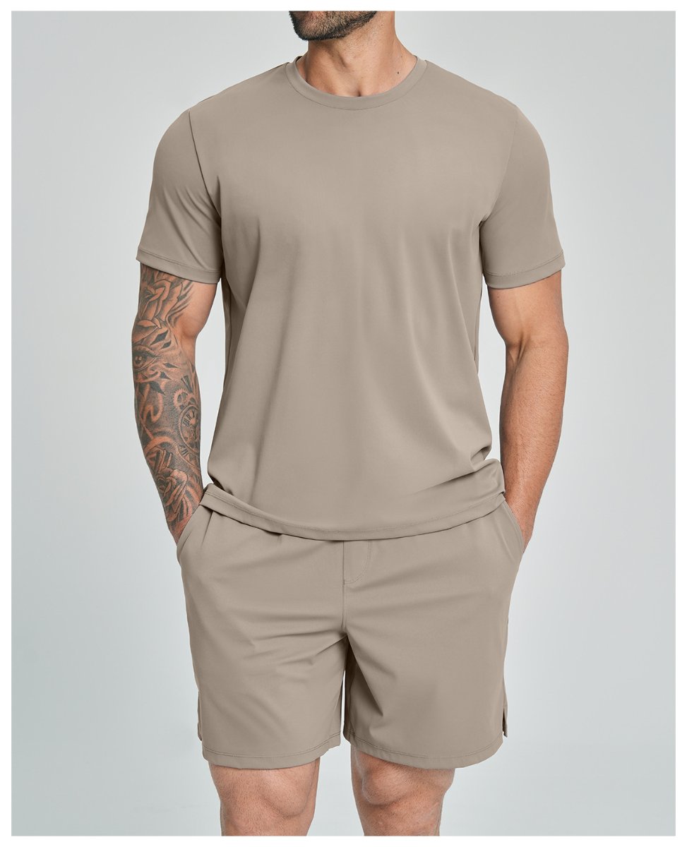 Mens Causal Sportswear 78%nylon 22%spandex Tshirt DD-EDX5086 print logo 27