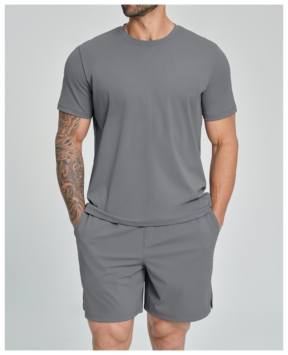 Mens Causal Sportswear 78%nylon 22%spandex Tshirt DD-EDX5086 print logo 32