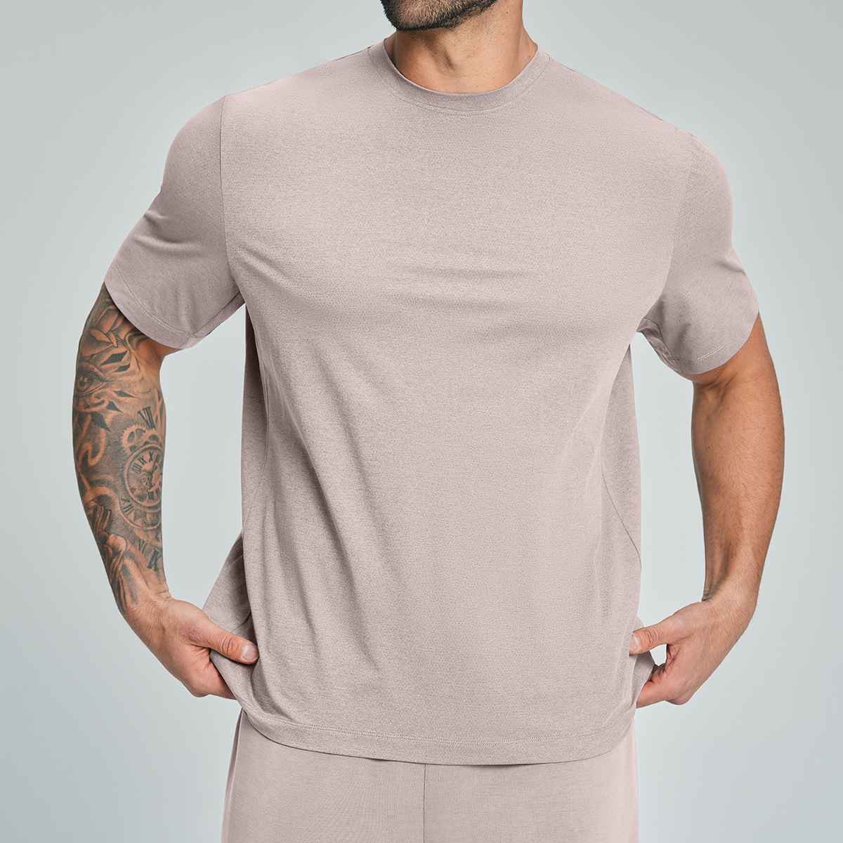 Mens Sports Workout 100%polyester Tshirt DD-EDX5091 print logo 6