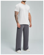 Mens Casual Activewear 100%Organic Cotton Tshirt DD-EDX5094 print logo 18