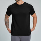 Mens Casual Activewear 100%Organic Cotton Tshirt DD-EDX5094 print logo 1