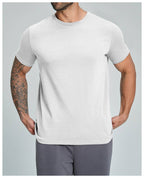 Mens Casual Activewear 100%Organic Cotton Tshirt DD-EDX5094 print logo 19