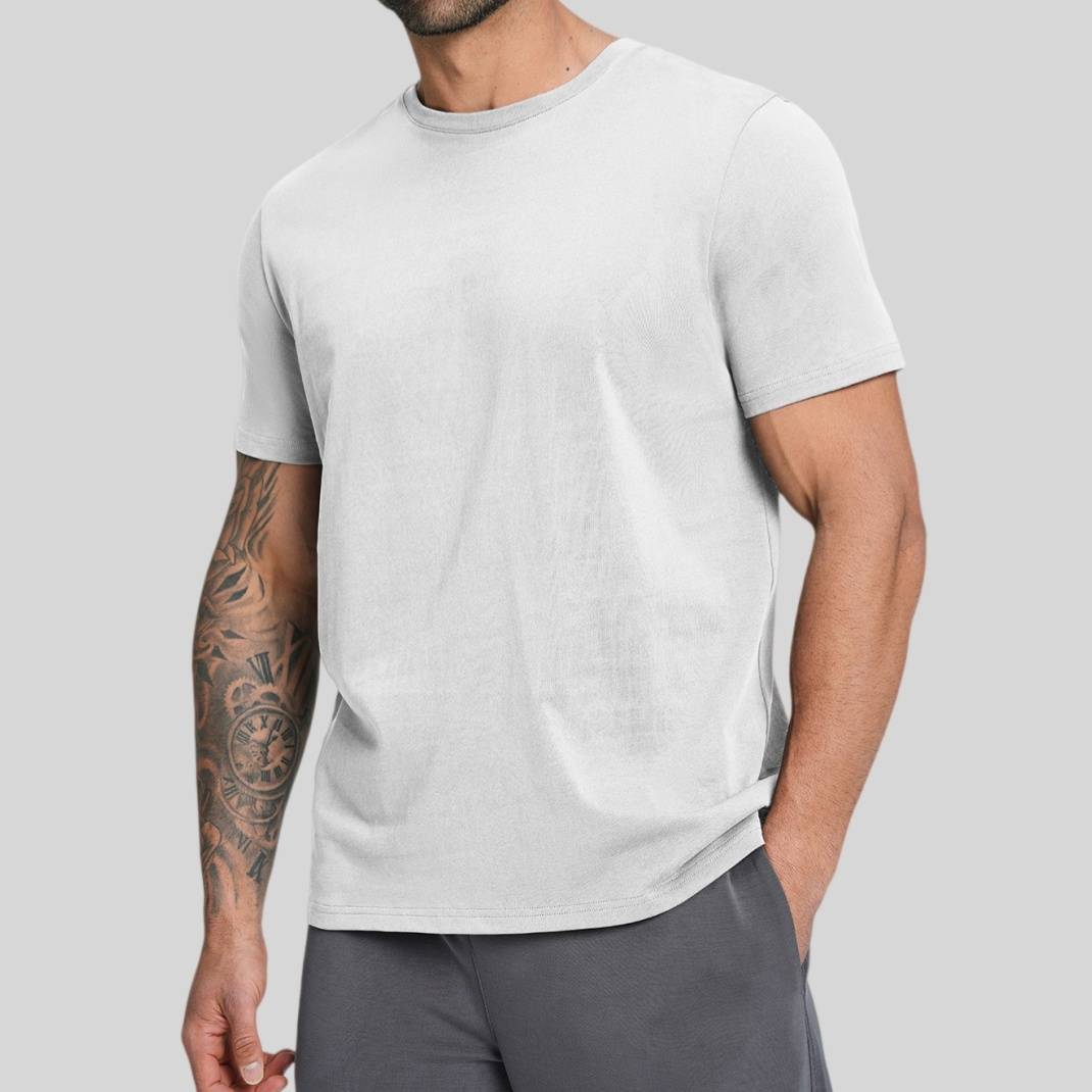 Mens Casual Activewear 100%Organic Cotton Tshirt DD-EDX5094 print logo 20