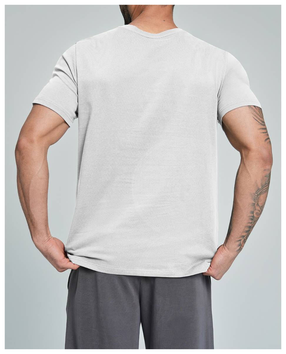 Mens Casual Activewear 100%Organic Cotton Tshirt DD-EDX5094 print logo 22