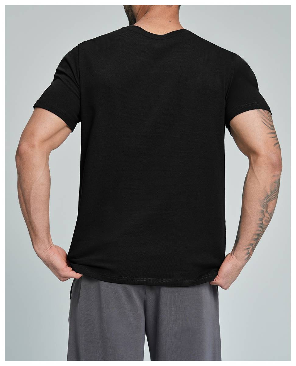 Mens Casual Activewear 100%Organic Cotton Tshirt DD-EDX5094 print logo 27