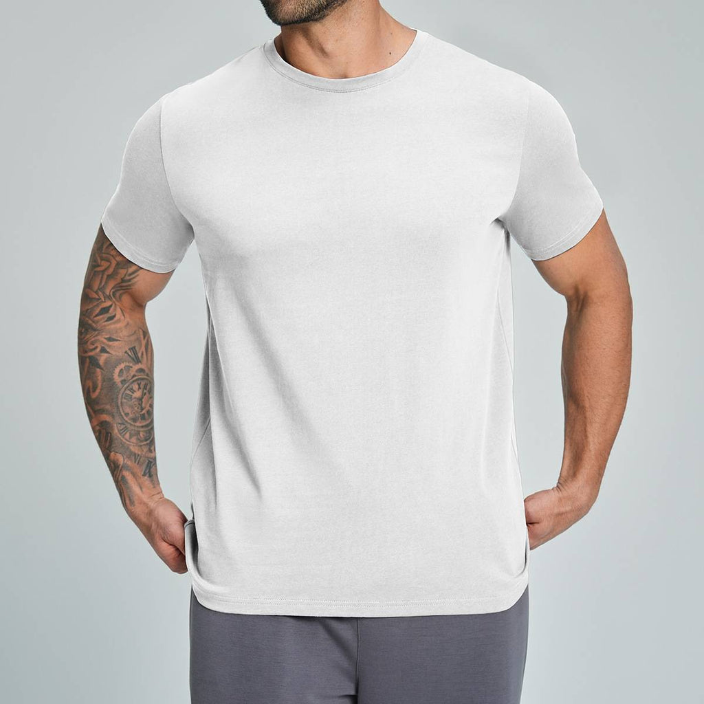 Mens Casual Activewear 100%Organic Cotton Tshirt DD-EDX5094 print logo 2