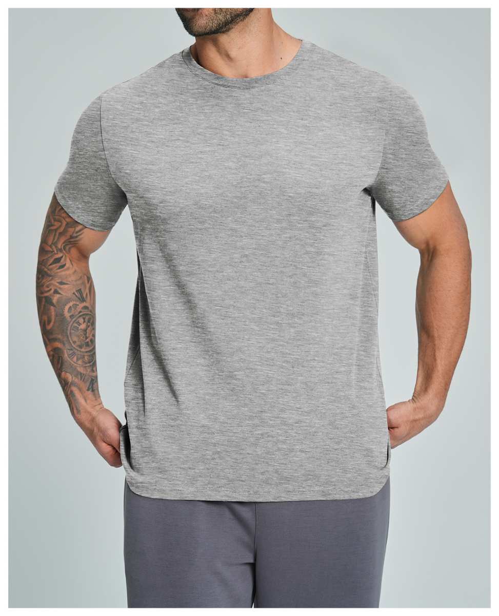 Mens Casual Activewear 100%Organic Cotton Tshirt DD-EDX5094 print logo 29