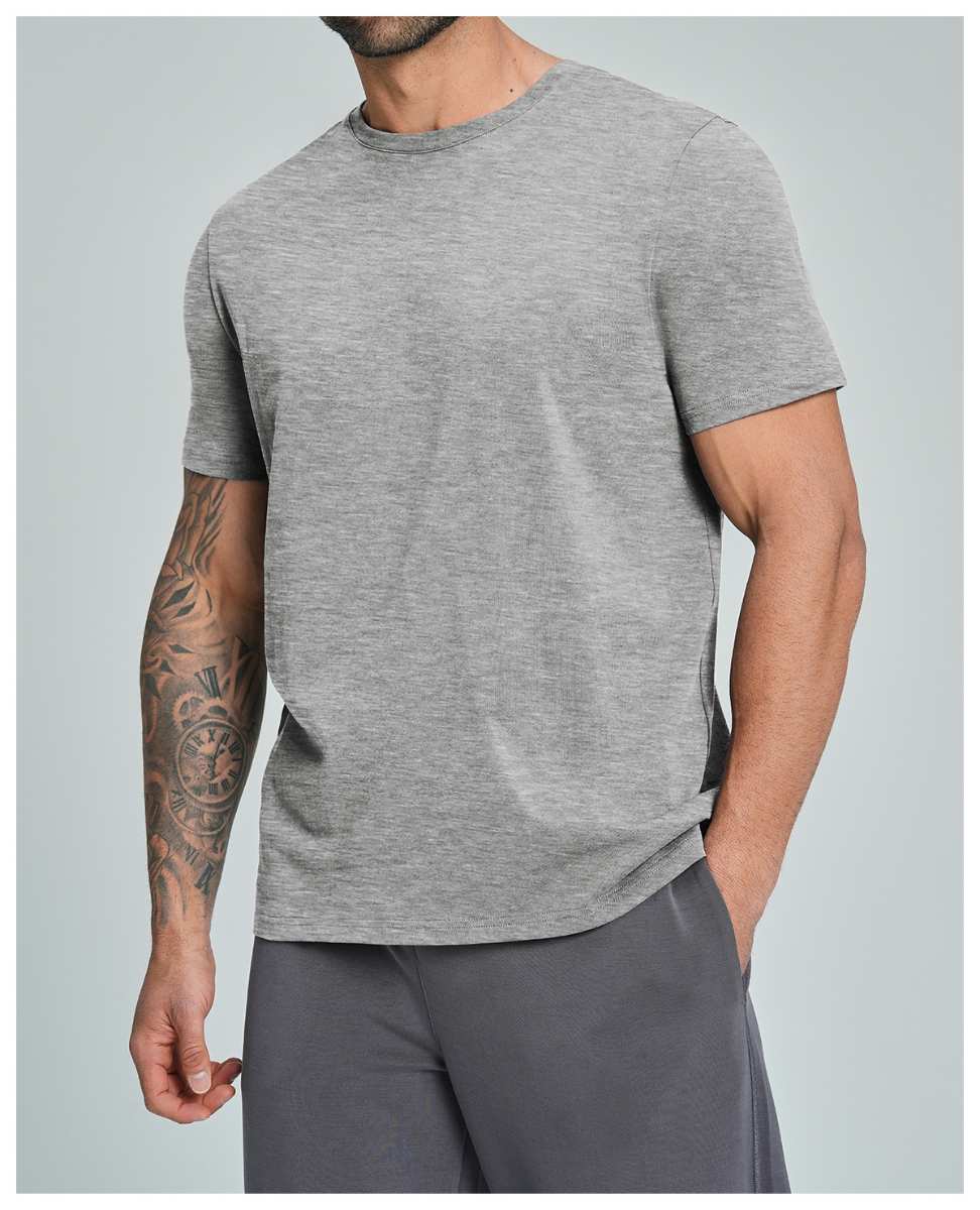 Mens Casual Activewear 100%Organic Cotton Tshirt DD-EDX5094 print logo 30