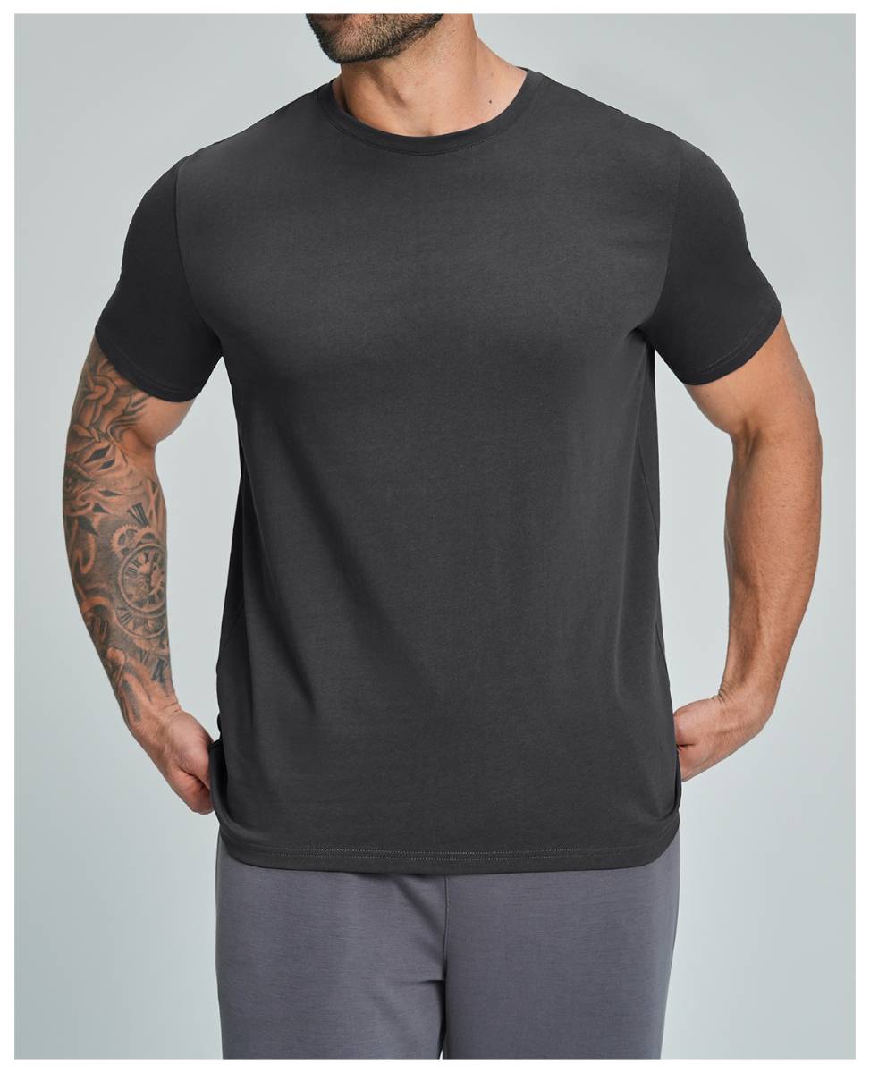 Mens Casual Activewear 100%Organic Cotton Tshirt DD-EDX5094 print logo 34