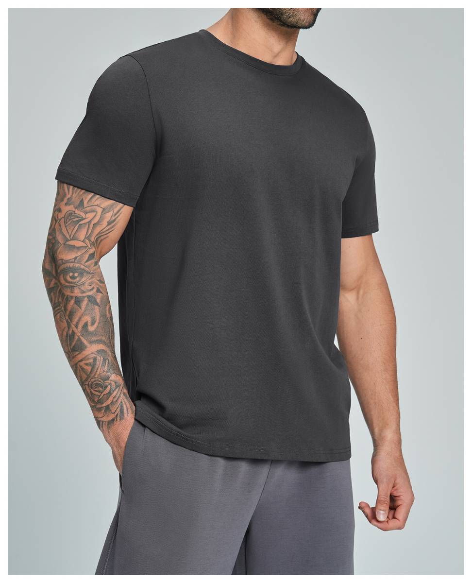 Mens Casual Activewear 100%Organic Cotton Tshirt DD-EDX5094 print logo 36