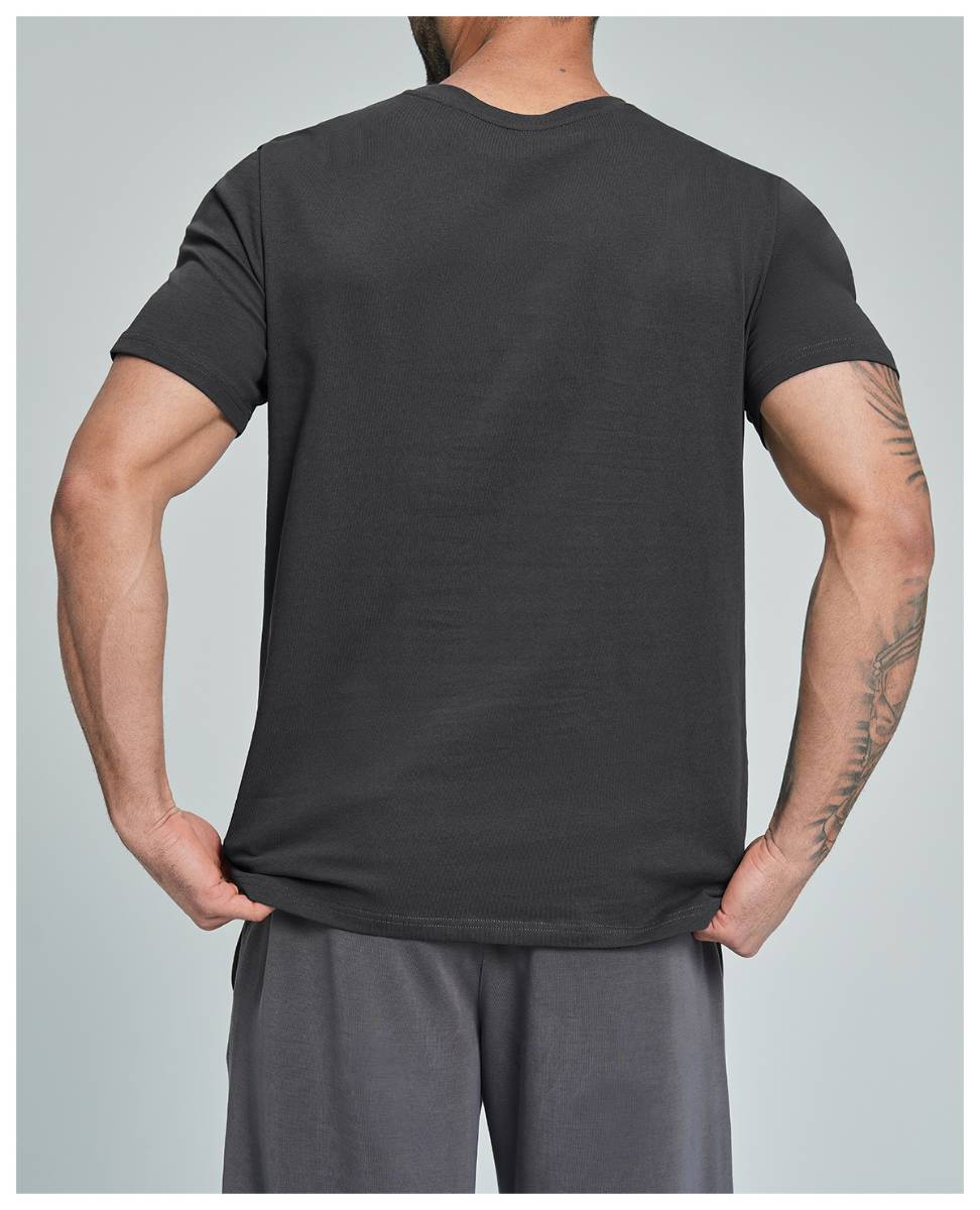 Mens Casual Activewear 100%Organic Cotton Tshirt DD-EDX5094 print logo 37