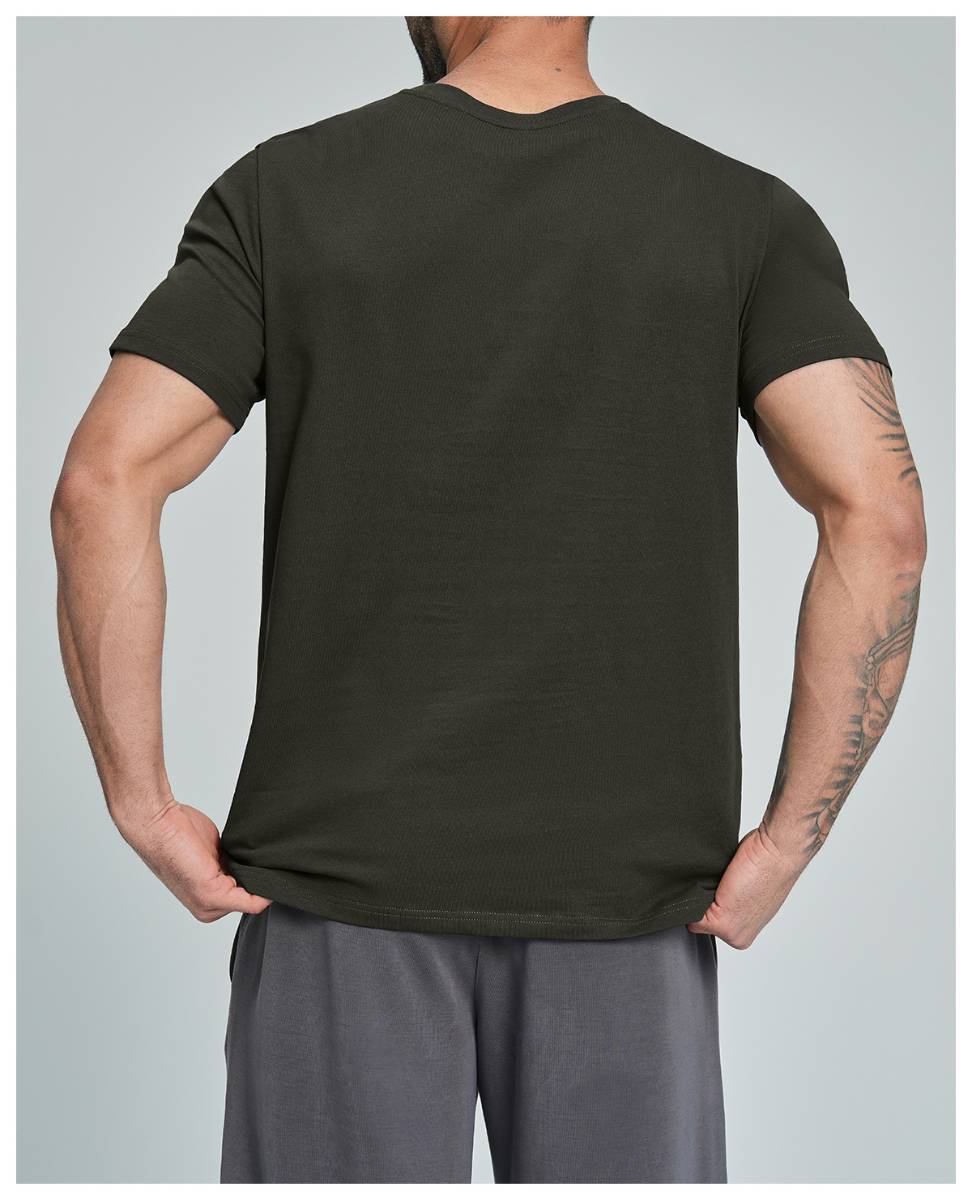 Mens Casual Activewear 100%Organic Cotton Tshirt DD-EDX5094 print logo 42
