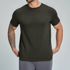 Mens Casual Activewear 100%Organic Cotton Tshirt DD-EDX5094 print logo 4