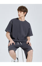 Mens Casual Oversized 75%Cotton  25% Polyester Tshirt DJ-21760 print logo 25