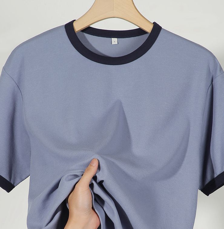 Mens Streetwear Oversized 53% cotton 45.9% polyester 1.1%spandex Tshirt DJ-21768 print logo 21