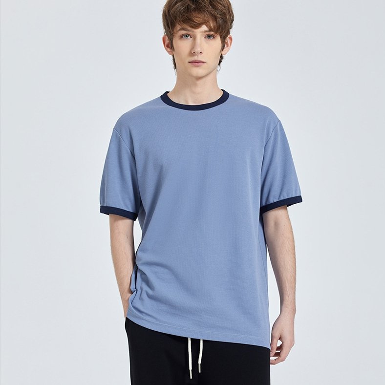 Mens Streetwear Oversized 53% cotton 45.9% polyester 1.1%spandex Tshirt DJ-21768 print logo 2