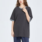 Mens Streetwear Oversized 53% cotton 45.9% polyester 1.1%spandex Tshirt DJ-21768 print logo 17