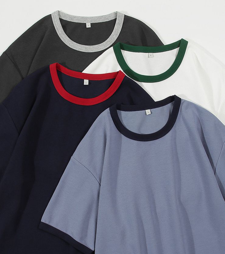 Mens Streetwear Oversized 53% cotton 45.9% polyester 1.1%spandex Tshirt DJ-21768 print logo 23
