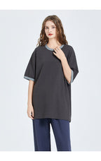 Mens Streetwear Oversized 53% cotton 45.9% polyester 1.1%spandex Tshirt DJ-21768 print logo 28