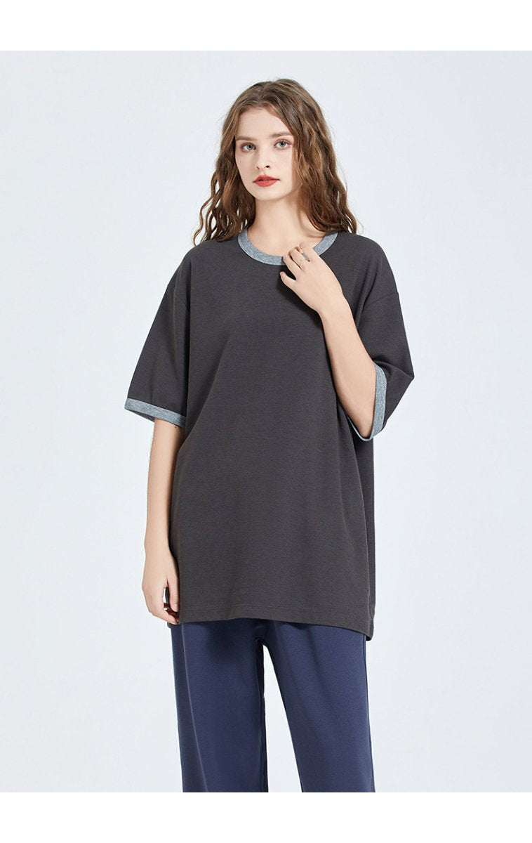 Mens Streetwear Oversized 53% cotton 45.9% polyester 1.1%spandex Tshirt DJ-21768 print logo 28