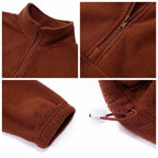 Mens Casual Fleece 100%Polyester Quarter Zip Sweatshirt DJ-52123 print logo 17