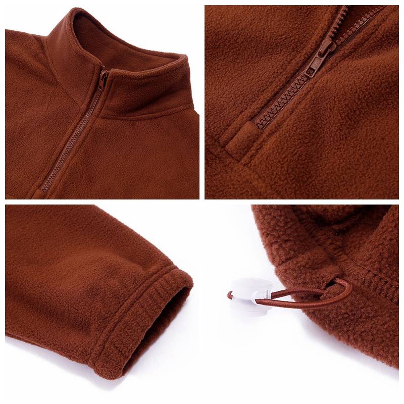 Mens Casual Fleece 100%Polyester Quarter Zip Sweatshirt DJ-52123 print logo 17