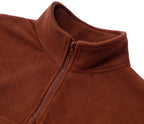 Mens Casual Fleece 100%Polyester Quarter Zip Sweatshirt DJ-52123 print logo 25