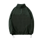Mens Casual Fleece 100%Polyester Quarter Zip Sweatshirt DJ-52123 print logo 6